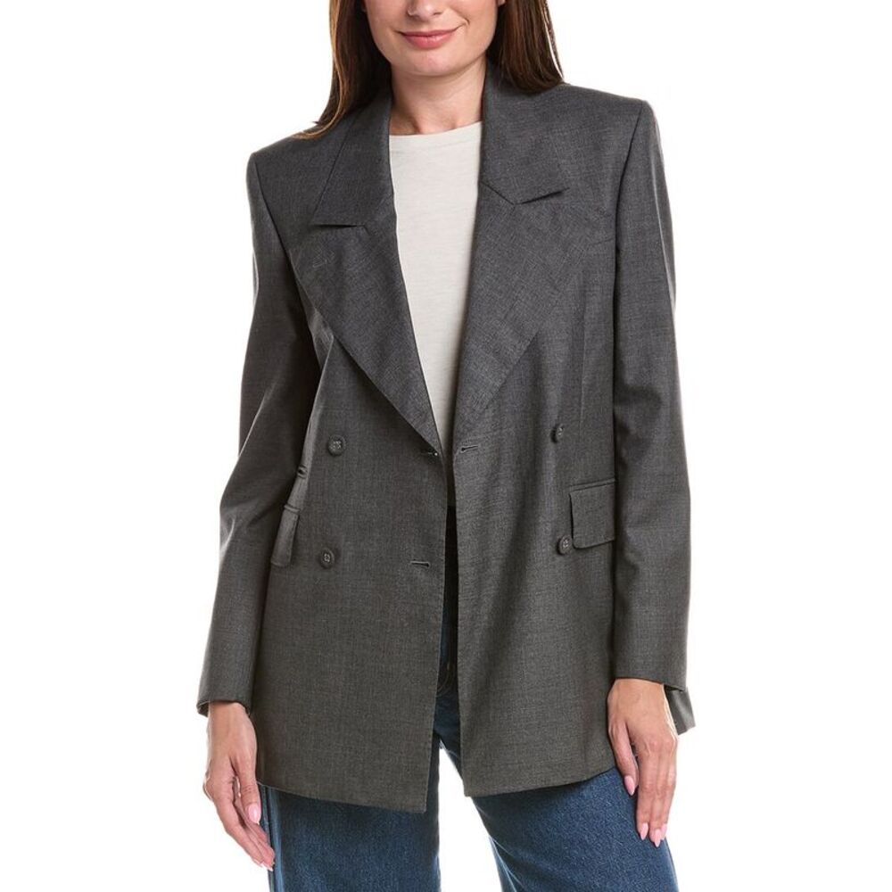 Officine Générale Womens Officine Generale Arca Wool Jacket, Gray